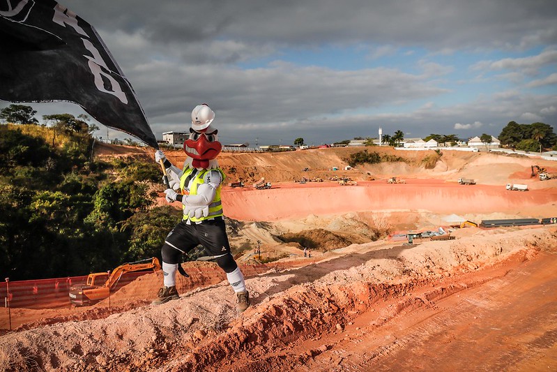 Belo Horizonte / minas gerais / brasil 10.07.2020 obras na arena mrv - foto: Bruno Cantini / agência galo / atlético