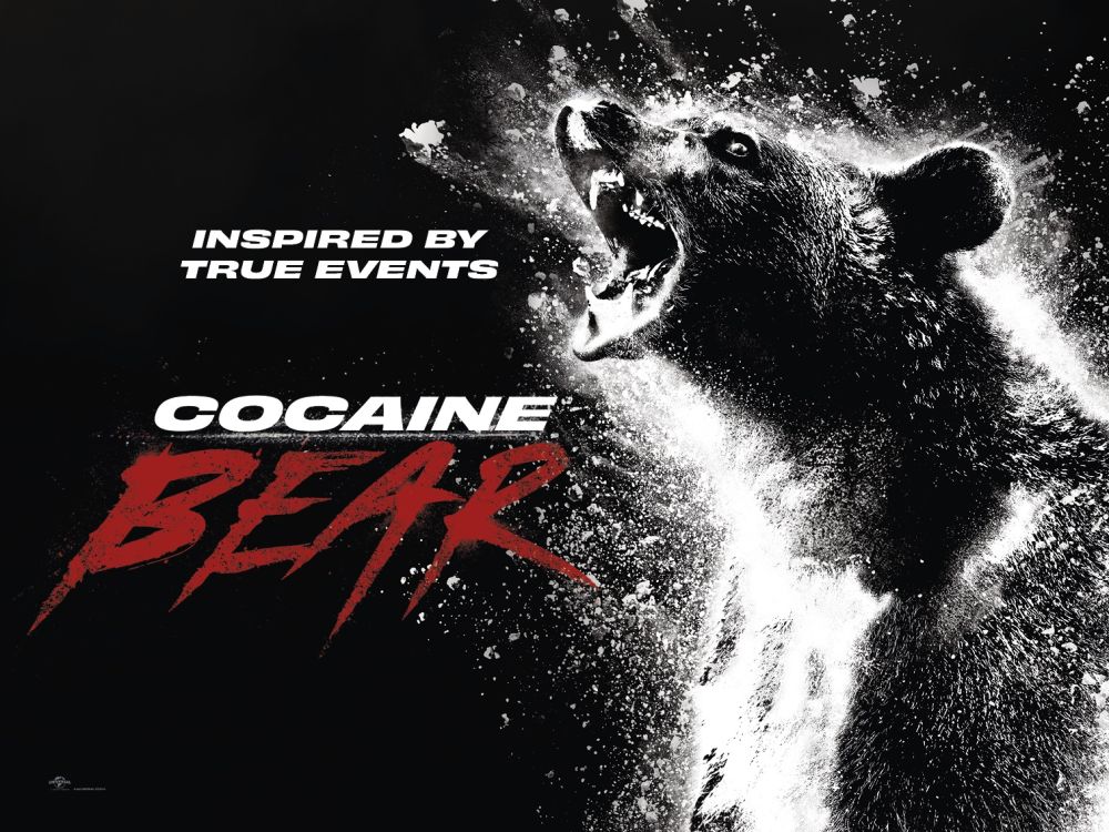 O Urso do Pó Branco mostra um urso cocainômano